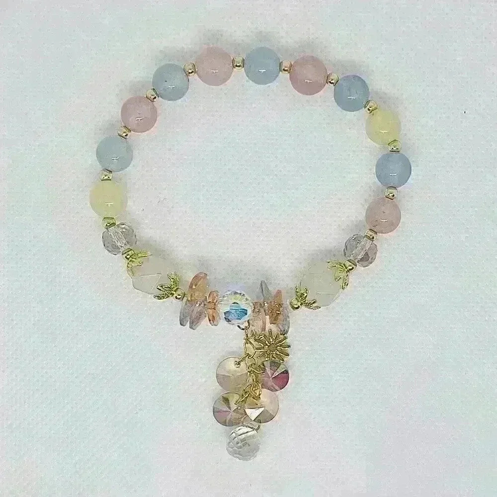 Flower Charm Crystal Bracelet - Picture 8 of 10